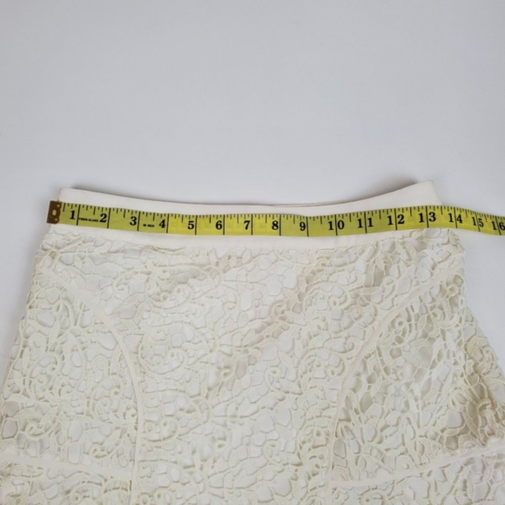 Rebecca Taylor white crochet mini skirt - Picture 3 of 10